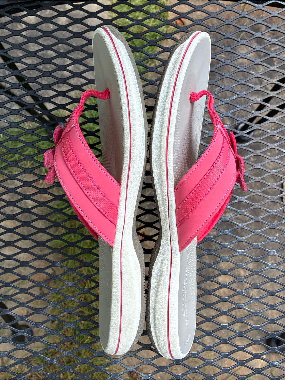 Clarks CloudSteppers Brinkley Flora Pink Sandals Sz 9 Slippers - Picture 8 of 15